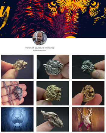animalistic jewelry collection by nikolay vorobyev voronart.com
